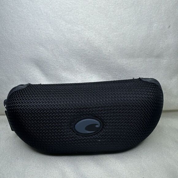Costa Del Mar Sunglasses Hard Zip Up Clam Shell Case Only Black w/ Grey Logo - Picture 1 of 3